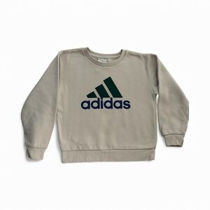 Adidas Kids Crewneck pullover Sweatshirt with Logo Cram color soft Cotton